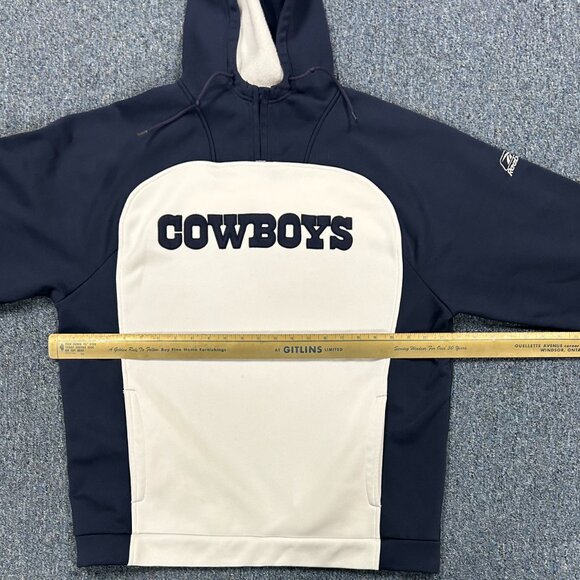 Embroidered Reebok NFL Dallas Cowboys Hoodie Sz L Football - Picture 4 of 9